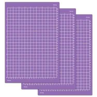 Imagem de ReArt Tapete de corte forte para Cricut Joy Xtra - Tapete de corte de papel artesanal de 30 x 21 cm, uso com papel de impressora, velino, cartolina leve e muito mais, costura e artesanato (3 pacotes