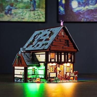 Imagem de BrickBling Luz LED para Lego Disney Hocus Pocus: The Sanderson Sisters' Cottage, kit de iluminação criativa compatível com Lego 21341 (somente luzes, sem modelo)