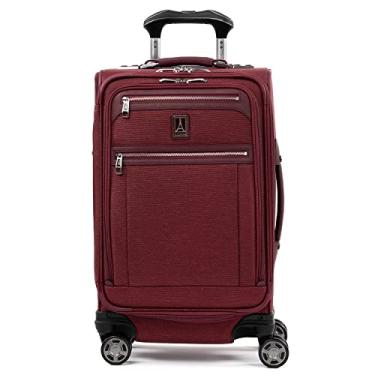 Imagem de Travelpro Platinum Elite Mala expansível com rodas giratórias, Bordeaux, Carry-On 21-Inch, Platinum Elite Mala com rodas expansíveis Softside