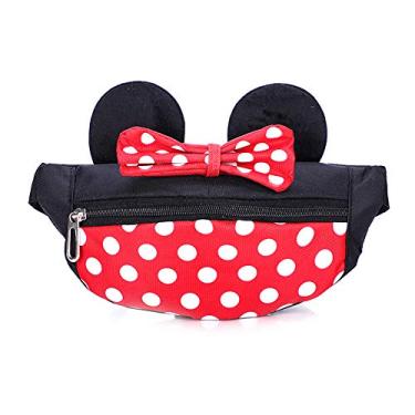 Imagem de Bolsa de cintura Disney Minnie Mouse – Pochete fofa para mulheres e meninas, caminhadas e uso ao ar livre, Tamanho infantil, Pochete Disney