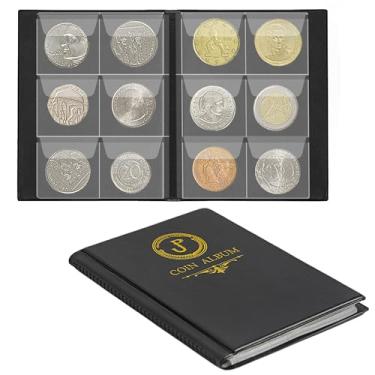 Imagem de Porta-moedas Uncle Paul para álbum de moedas e livro de coleção de moedas para meio dólar / pequeno dólar / 127 cm Pence/2 kg 60 bolsos CS3706