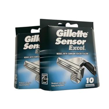 Imagem de Gillette Cartuchos Sensores Excel – 10 unidades, pacote com 2