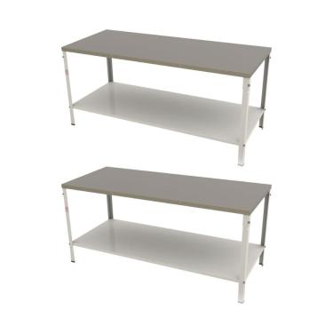 Imagem de Kit - 2 Mesa Panificadora Desmontável 900x870x1900 M-190 - Braesi