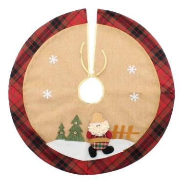 Imagem de Saia Para árvore De Natal Temática Papai Noel 68cm