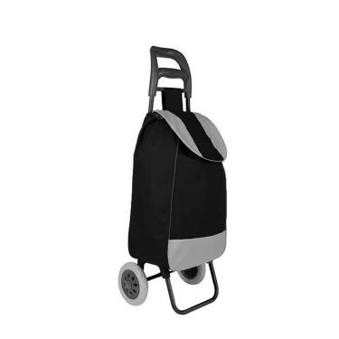 Imagem de Carrinho De Compras Preto Leve Tudo Feira Mercado Praia