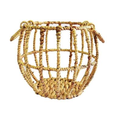 Imagem de Cesto Ferro Revestido Taboa Natural Btc 50x60cm