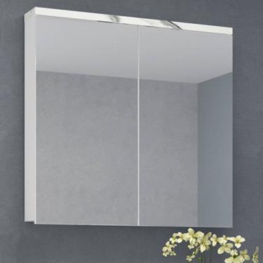 Imagem de Armário De Banheiro 90cm 02 Portas Ref 910 Branco-thassos