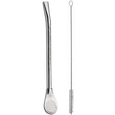Imagem de Bomba Bojo Pêra Para Mate 19cm Aço Inox Desenho Com Rosca - Taumer