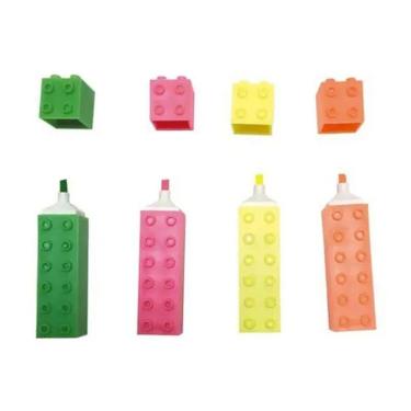 Imagem de Marca Texto Bloco De Montar E Flor Empilhável Js095 - Tend Tudo