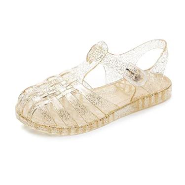 Imagem de ursloole Sapatos Jelly Para Meninas, Macios Unissex - Sandálias Meninos, Sola De Borracha, Biqueira Fechada, Praia, Verão, Mary Jane, Vestido Princesa Infantil, Rasteirinha
