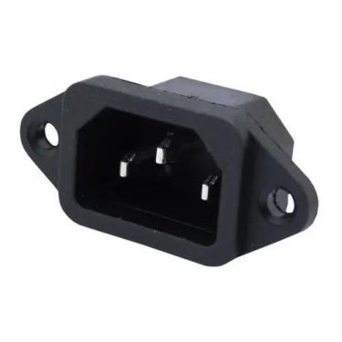 Imagem de Tomada Fonte Atx C 14 P/ Painel 3 Terminais 10a - ZX