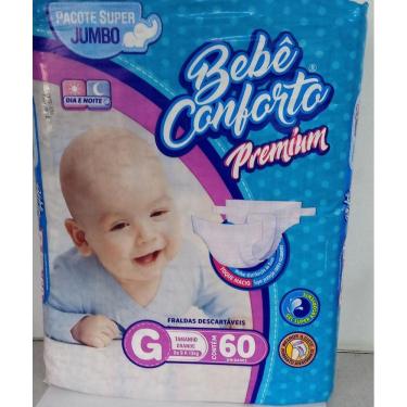 Imagem de Fralda Inf Bebe Conforto Premium Jumbo G C/60