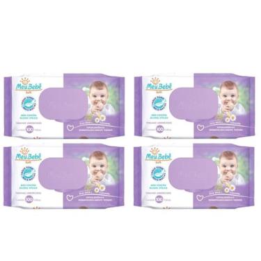 Imagem de Kit 4 Toalhas Umedecidas Meu Bebê Soft 100 Und - Hygieline