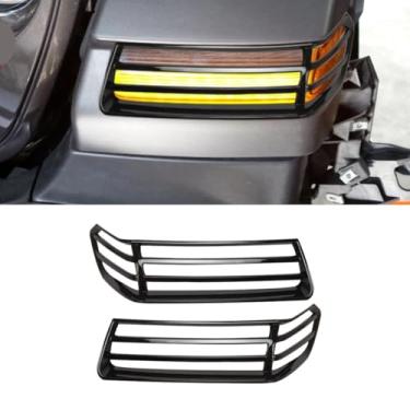 Imagem de Capa protetora para lâmpada de sobrancelha de roda escudo decorativo para JL Wrangler 2018-2020 kit de carroceria acessórios de carro (fibra de carbono)