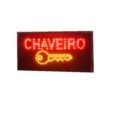 Imagem de painel led letreiro luminoso placa chaveiro 110v - telintec