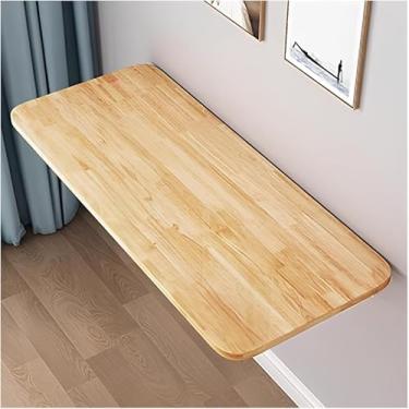 Imagem de Mesa De Parede, Mesa De Jantar Com Folha De Gota, Mesa Dobrável De Lavanderia, Mesa Dobrável Montada Na Parede, Mesa De Escritório, Mesa Flutuante Para Laptop, Oak Color, 50 * 40cm