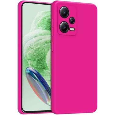 Imagem de Capa Capinha Case Para Xiaomi Redmi Note 12 Pro 5G Silicone Forro Aveludado Proteção Premium (ROSA NEON)