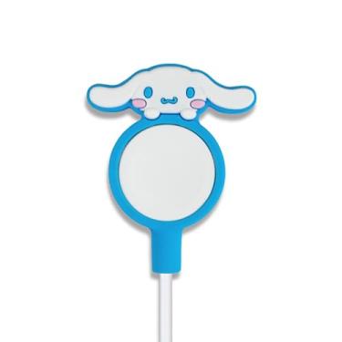 Imagem de Sonix Capa de carregador Sanrio para Apple Watch | Capa de silicone para cabo de carregamento para Smartwatch, suporte de base para Apple Watch | Cinnamoroll