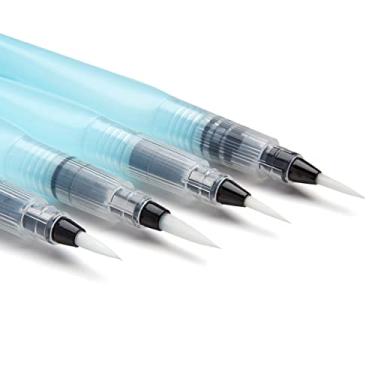 Imagem de KINGART Canetas Studio Water Brush transparentes, 4 peças