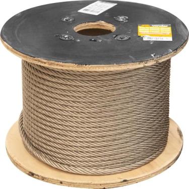 Imagem de Cabo de Aço Inox Aa 9,53mm 3/8" 6x19s com 100m de cabo de aço inox - Vonder