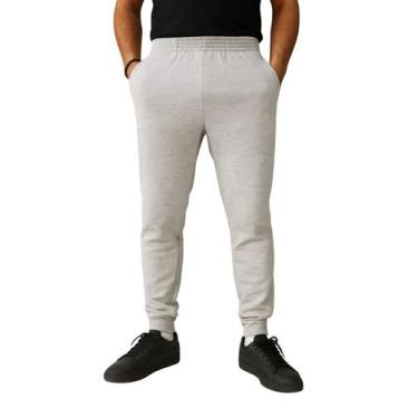 Imagem de Calça de Moletom Masculina com Bolso Jogger Cinza - Pthirillo, G