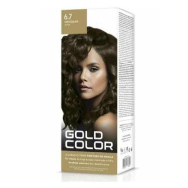 Imagem de Coloração Creme Gold Color Cor 6.7 Chocolate - Bothanico Ltda