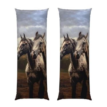 Imagem de Capa de travesseiro corporal com zíper ultramacia para almofada protetora respirável para cama de dois cavalos capa de almofada decorativa para casa 50,8 cm x 137,2 cm