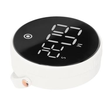 Imagem de Generic Timer Digital, Baixo Ruído de 3 Polegado LED Rotenable Cover Kitchen Timer para Cozinhar (Branco)