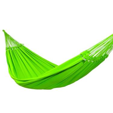 Imagem de Rede de Dormir e Descanso Super Tijubana Casal Extra 100% Algodão Jaguaruana. (Verde Limão)