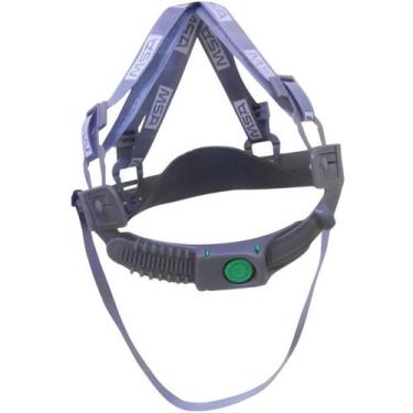 Imagem de Carneira para Capacete Segurança PushKey Botão Jugular Tecido MSA