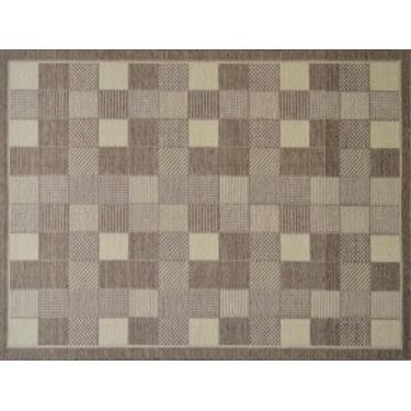 Imagem de Mega Tapete para sala Quadrado Natural Look Tabuleiro-a 215x215 cm