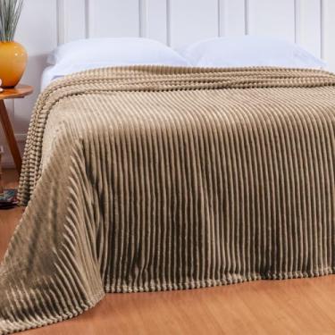 Imagem de Cobertor Canelado Plus Queen, Manta Soft com Textura Canelada, 2,60m x 2,40m