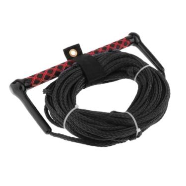 Imagem de Generic Corda de reboque para esqui aquático com alça, corda de reboque para wakeboard e surf, linha para esportes aquáticos, acessórios para prancha de, Corda Negra