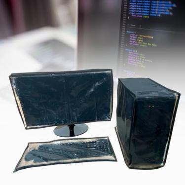 Imagem de CAPA COMPUTADOR PC MONITOR 19,20 E 21 POL + CPU + TECLADO COM ZÍPER (G - 45X25X45)