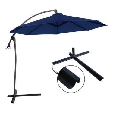 Imagem de Ombrelone Lateral 3mt Importway Estilo Dubai / Buzios + Base