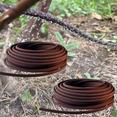 Imagem de Pacote com 2 tubos de mangueira de imersão Cercis Chinensis de 1/4 pol. por 30 metros para irrigação por gotejamento, uso em horta, plantadores e bordas, 30 metros, marrom