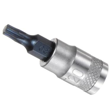 Imagem de CoCud Soquete Torx Bit, 1/10.2 cm Drive x T20 S2 Aço CR-V Torx Star Socket Impact Bit Adaptador de Soquetes de Chave de Fenda - (Aplicações: para parafusos de fixação), 1 peça