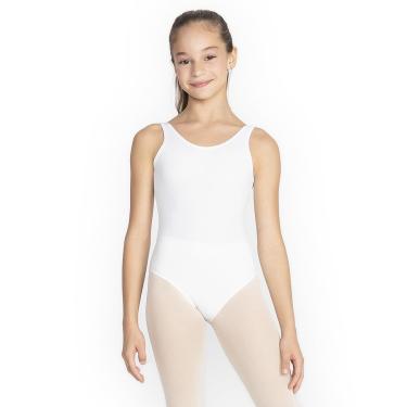 Imagem de Collant Ballet Regata em Helanca, Só Dança, A009 Lilian, Branco, 42