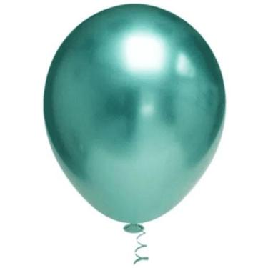 Imagem de BALÃO PLATINO REDONDO - VERDE - PIC PIC Nº 05 - Pacote com 25 unidades