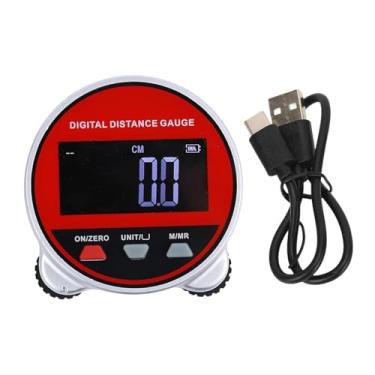 Imagem de Generic Fita métrica eletrônica com visor LCD, régua rolante, régua digital para superfícies curvas, Vermelho