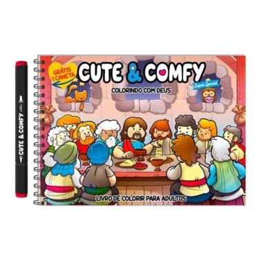 Imagem de Cute & Comfy Super Special - Livro De Colorir Adulto - Colorindo Com Deus