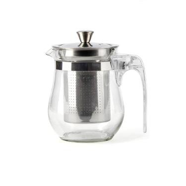 Imagem de Chaleira de Vidro com Infusor Tampa de Inox e Alça Acrílica 300ml