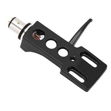 Imagem de Zhjvihx Headshell de Toca-Discos Universal, Fone de Ouvido Fono Com Fios de Chumbo, Carchho de Toca-disco Lp de Liga de Alumínio Substituição de Montegem de Cabeçote Fono (Preto)
