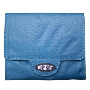 Imagem de Big Skinny Carteira Trixie com bloqueio de RFID, comporta até 30 cartões, Azul oceano, Big Skinny Trixie Trifold