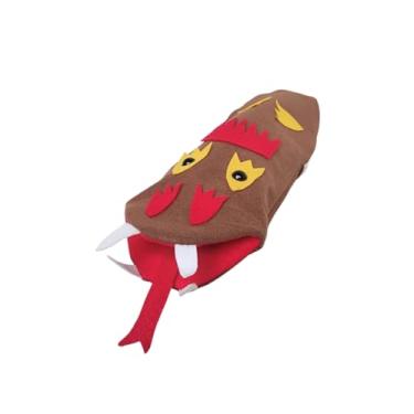 Imagem de Fantoche Folclore Brasileiro 25cm Feltro Mão - Boitatá