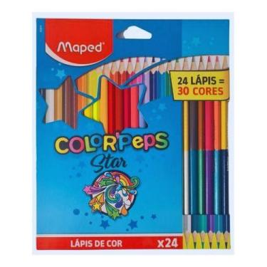 Imagem de Lápis De Cor ColorPeps Star 24 Unidades E 30 Cores  Maped
