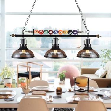 Imagem de Lustre de madeira vintage estilo industrial retrô luz pendente para mesa de jantar ilha de cozinha bar restaurante luminária de teto artesanal antiga (tamanho: K)