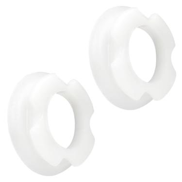 Imagem de Pacote com 2 buchas de nariz 32189 (#32189.0000) Ultra plástico para substituição de buchas de ponta helicoidal CDS-3, ULTRA-1, ULTRA-2A, bucha de nariz helicoidal Hopper, branco