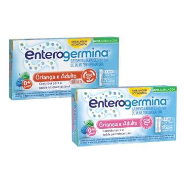 Imagem de Kit Enterogermina Plus Probiótico, 10 unidades de 5 ml + Probiótico Enterogermina 20 frascos de 5ml - Tamanho Família