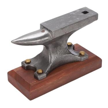 Imagem de Asixxsix Mini Bigorna de Chifre, Bloco de Bancada de Bigorna de Chifre de Aço Fundido para Fabricação de Joias, Bloco de Bancada de Forjamento Bigorna Ferramentas de Ourivesaria